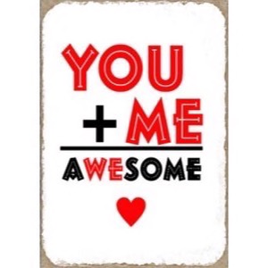 Magnet 5x7cm You + Me Awesome